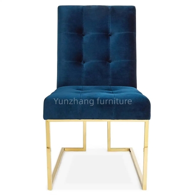 201 Aksamitna przytulna sofa ze stali nierdzewnej Krzesło hotelowe / meble do salonu