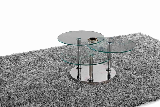 Central Classic 3 szklany stolik kawowy Stylowy stolik do herbaty Light Luxury
