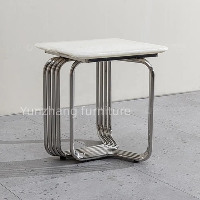 Salon 46cm Stal Nierdzewna Stylowy Stół Herbatniczy Srebro Różowy Złoty Kolor