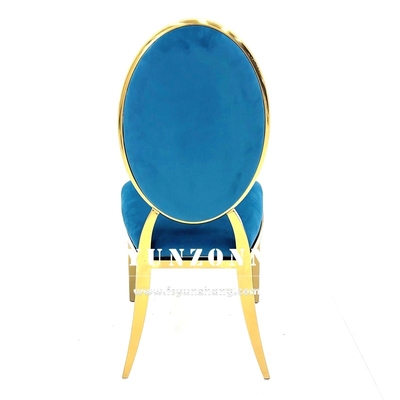 Nowoczesne meble jadalnie układanie Design Hotel Stolik salon złota metalu stali nierdzewnej Bankety krzesła weselne dla sali imprezowej