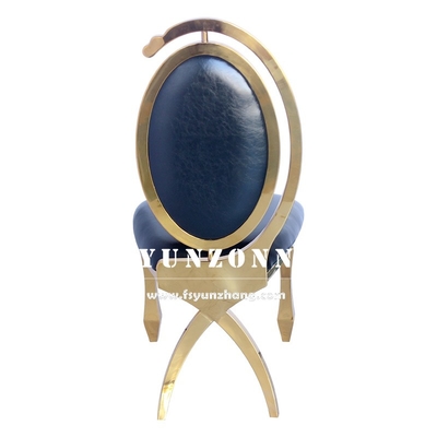 Dubai Luxury Hotel Furniture Cheap Wholesale Gold Nierdzewna Banket Krzesło ślubne na imprezę