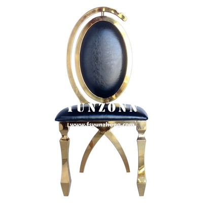 Dubai Luxury Hotel Furniture Cheap Wholesale Gold Nierdzewna Banket Krzesło ślubne na imprezę