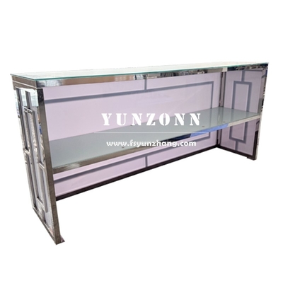 Meble hotelowe Nowoczesny Design Mody Wino Bar Stolik Srebrny Wydarzenie impreza Wysoki Bar Listy