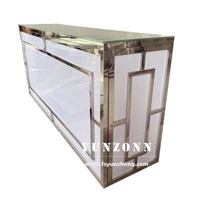 Meble hotelowe Nowoczesny Design Mody Wino Bar Stolik Srebrny Wydarzenie impreza Wysoki Bar Listy