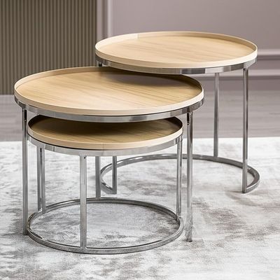 Meble wewnętrzne Stolik do kawy Stolik z stali nierdzewnej