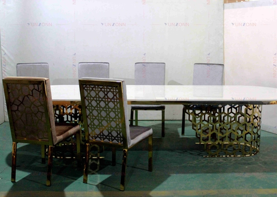 Nowoczesny luksusowy duży stół do jadalni w stylu bankietowym o dużej wytrzymałości MDF OEM 4000X1200X750mm
