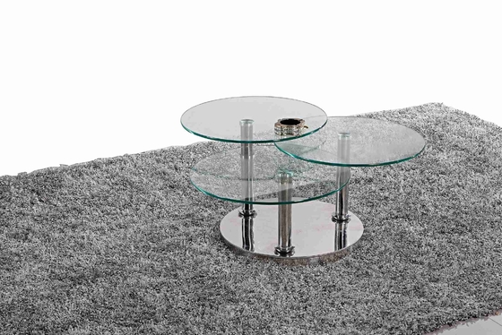 Central Classic 3 szklany stolik kawowy Stylowy stolik do herbaty Light Luxury