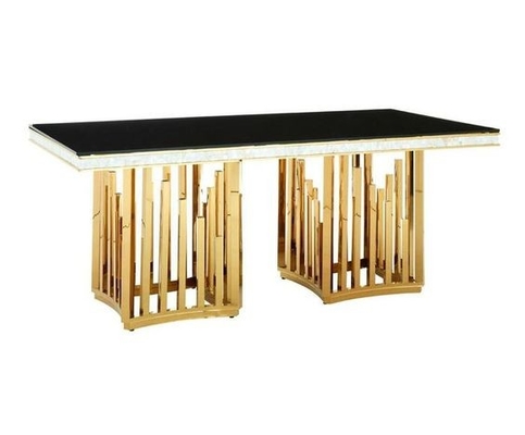 Nordic Marble Top Wedding Bankiet Stoły Nowoczesne prostokątne stoły do ​​​​jadalni z krzesłami 50X90X75