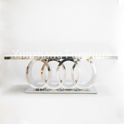 Dobra cena. Eleganckie cztery koła Nowoczesne stoły do ​​​​jadalni z ciężką podstawą mebli domowych w Internecie