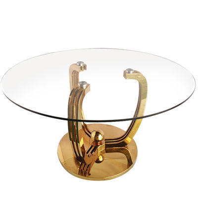 Dobra cena. Stół jadalny ze szkła hartowanego w stylu europejskim ze stali nierdzewnej 8 miejsc w Internecie