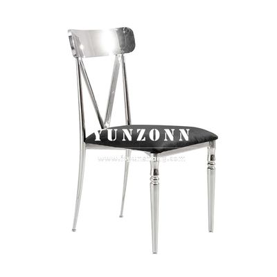 Dobra cena. Krzesło jadalne z czarnego aksamitówki z nierdzewnej stali Nogi Hotelowe wydarzenia Pokój jadalny Krzesła meblowe w Internecie