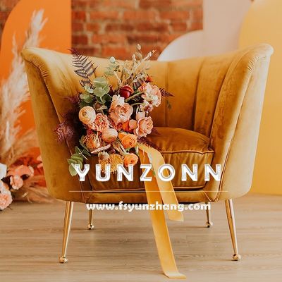 Dobra cena. Europejski Królewski Ślub Welurowy Fotel i Sofa dla Wydarzeń Hotelowych w Internecie