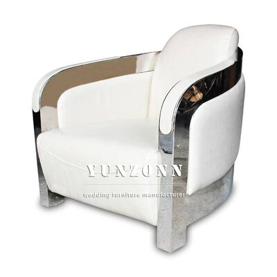 Dobra cena Sofa w stylu nordyckim z kością i ramą ze stali nierdzewnej do mebli hotelowych w Internecie