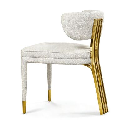 Dobra cena Piękny krzesło mody projekt Grand Luxury Krzesła ślubne Hotel Złoty stal nierdzewna Metal Krzesło do jadalni w Internecie