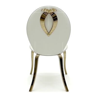 Dobra cena Luksusowe nogi ze stali nierdzewnej Nowoczesne krzesło do bankietów weselnych Restauracja Krzesło do jadalni na przyjęcia Hotel w Internecie