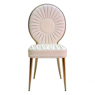 Dobra cena Hurtownia złote krzesła ślubne ze stali nierdzewnej i skóry PU na imprezy recepcyjne w Internecie