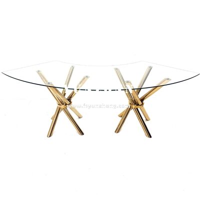 Dobra cena Wielokrotny wybór kształtu Koło prostokąt Elips Wężowy Stolik jadalny ze stali nierdzewnej Podstawa Stoły ślubne na sprzedaż w Internecie