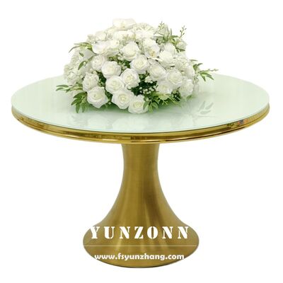 Dobra cena Nowość Luksusowy Design Złoty Stół Okrągły Jadalniany Ze Stali Nierdzewnej na Imprezy w Internecie