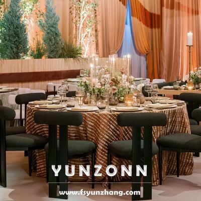 Dobra cena Meble ślubne Luksusowa czarna żelazna metalowa rama Krzesło bankietowe Vip w Internecie