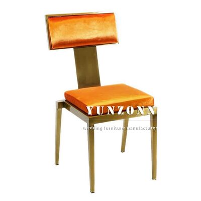 Dobra cena Luksusowe krzesło ze szczotkowanej stali nierdzewnej na wydarzenia muzułmańskie Proste welurowe krzesło bankietowe na wesela i restauracje w Internecie