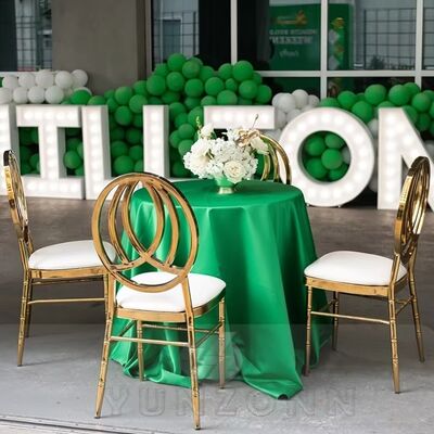 Dobra cena Luksusowy złoty podwójny pierścień krzesło orbitowe na wydarzenia wesela Hotele Restauracje Bary zewnętrzne w Internecie