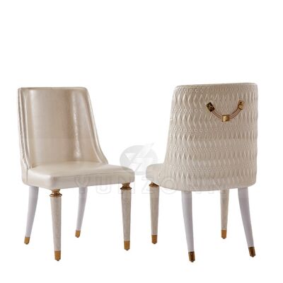 Dobra cena Gorąca wyprzedaż nowoczesne skórzane krzesło do jadalni do użytku wewnątrz i na zewnątrz ze stalowymi podłokietnikami do hoteli i salonów w Internecie