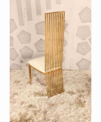 Dobra cena. Krzesło weselne z wysokim oparciem Złote luksusowe krzesła bankietowe Waga ze stali nierdzewnej 200 kg w Internecie