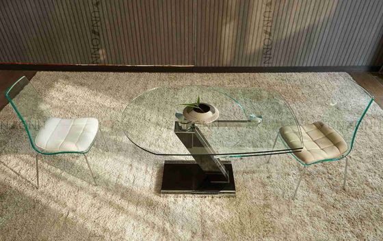 Dobra cena. Rozszerzalny stół obrotowy o nieregularnym kształcie, który pozwala zaoszczędzić miejsce w jadalni w Internecie