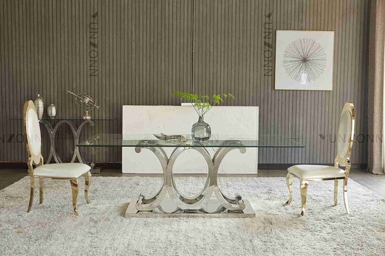 Dobra cena Nowoczesny 10-osobowy stół do jadalni SS ze zdejmowanym szkłem hartowanym w Internecie